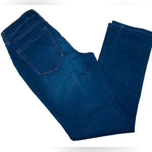 Charter Club Lexington Straight Leg Dark Wash High Rise Blue Jeans Size 4 Short